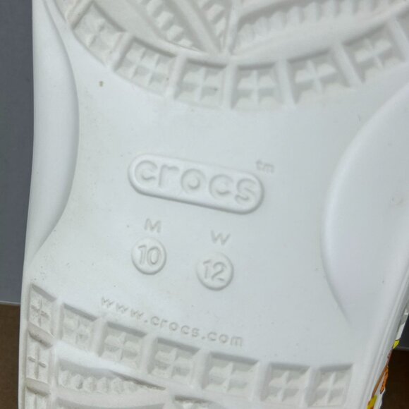 Crocs Classic Pokemon Two Strap Sandals Mens 10 Womens 12 White Multicolor - Picture 8 of 11